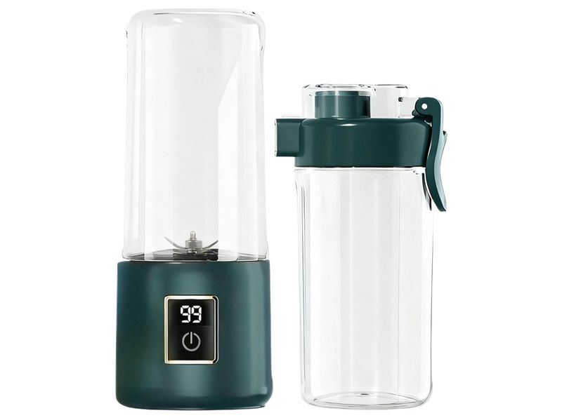 Portable Blender, Mini Juicer, 500ml Small Juicer, 12 Blades(Olive Green)