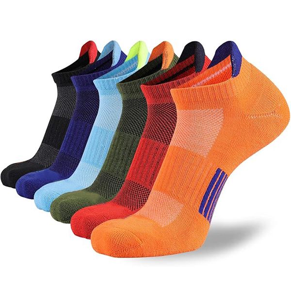6 Pack - Men's Athletic Socks - Low Cut Cushion Running Socks