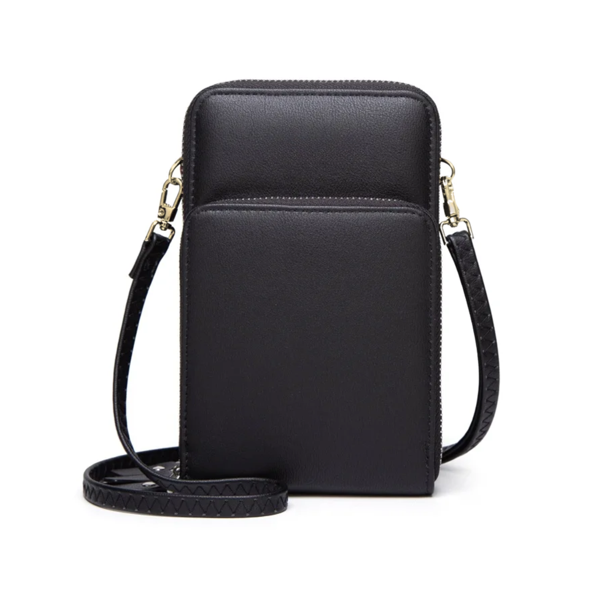 3-Pocket Crossbody Bag with Gold Zip & Strap | Shop Today. Get it ...