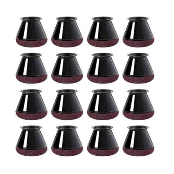 16 Piece Chair Leg Floor Protectors, Fits 14-20mm Round Legs