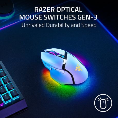 Razer Basilisk V3 Pro 35K Wireless Gaming Mouse - White | Shop