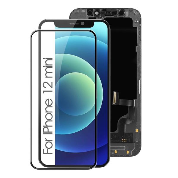 Lcd Screen replacement for iPhone 12 mini with Tempered Glass