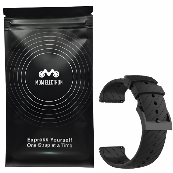 Silicone Strap Compatible with Suunto 9 -Black