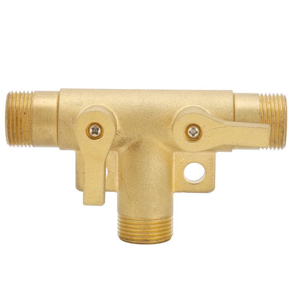 G1/2 Male Tee Joint Ball Valve 3 Way Pipe Connector Fitting
