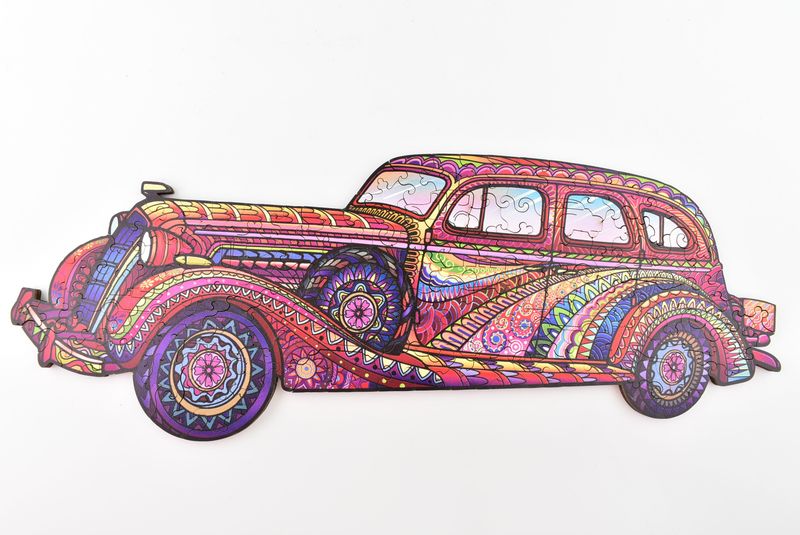 A3 Wooden Puzzle - Vintage Car 024
