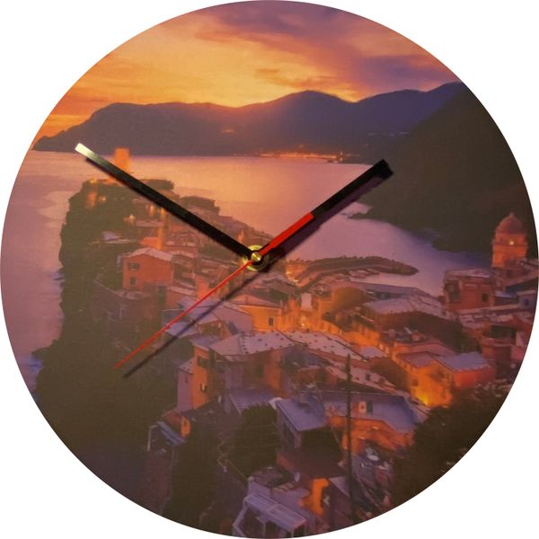 UnXusa - Canvas on MDF Wall Clock - Destination