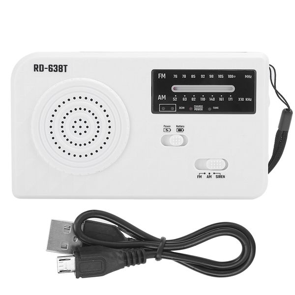 ABS Solar Energy Emergency Multifunction Hand Crank Radio Support FM/AM
