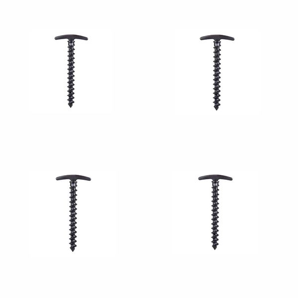 Outdoor Nylon Tent Spiral Stakes - 4 Pegs