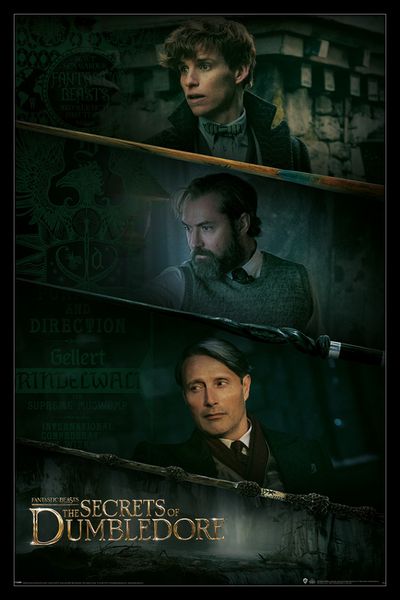 Fantastic Beasts (Secrets of Dumbledore) Poster with Black Frame