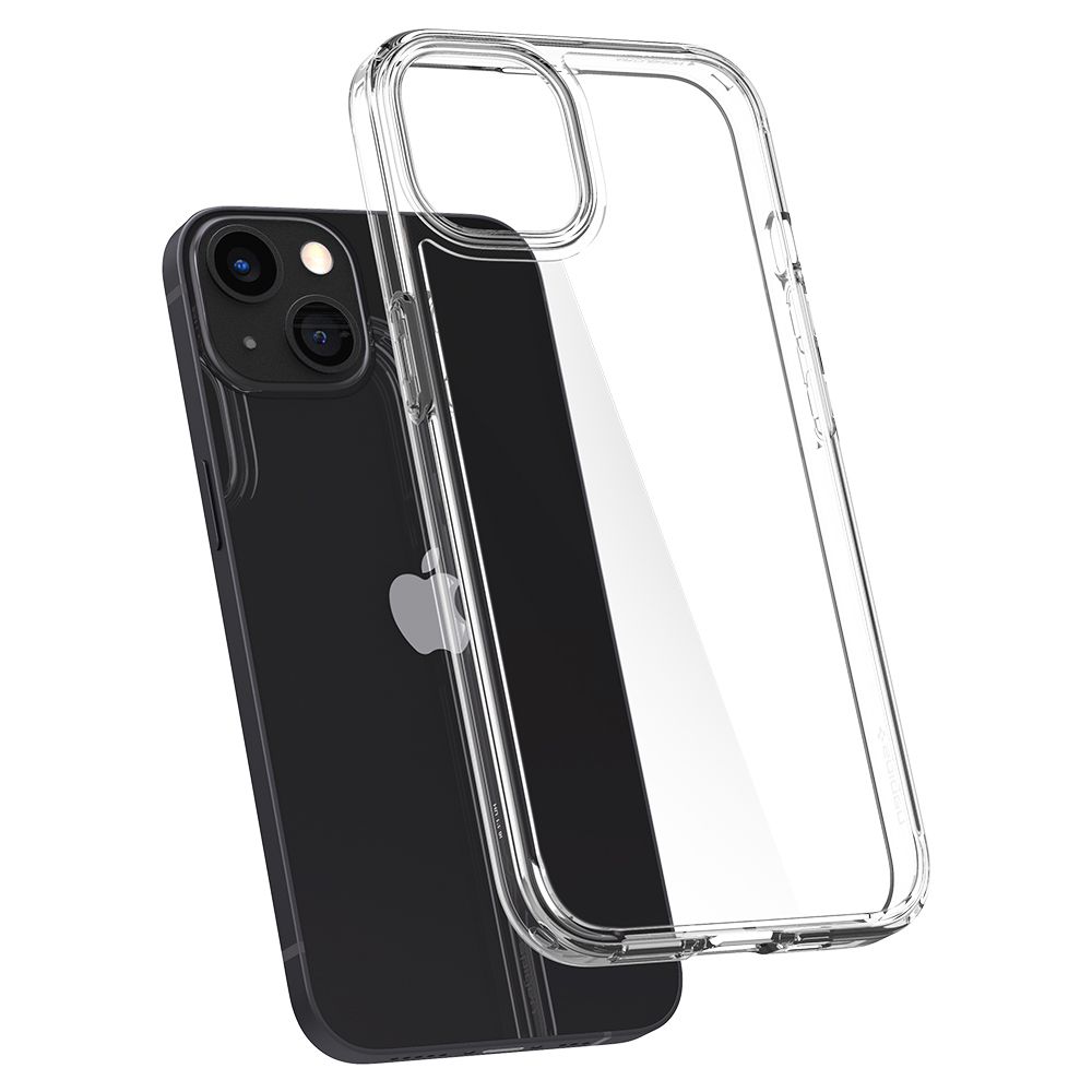 iPhone 11 Black with Spigen Ultra Hybrid Crystal Clear Case : r