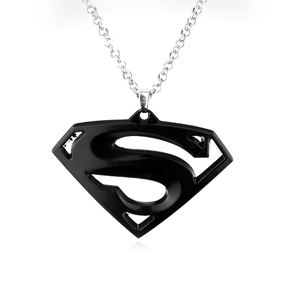 Stainless Steel Superhero Pendant Necklace