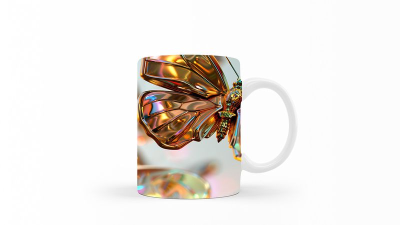 Designer Art Coffee Mug -052-Butterfly