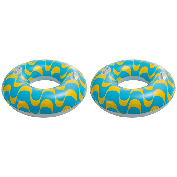 2 Pack Adult Swimming Ring - Blue