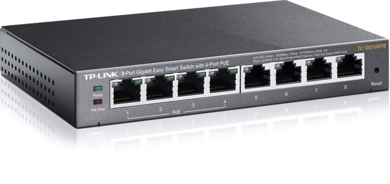 8-Port Gigabit Easy Smart Switch with 4-Port PoE