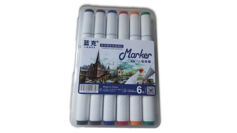 6 Piece Marker set