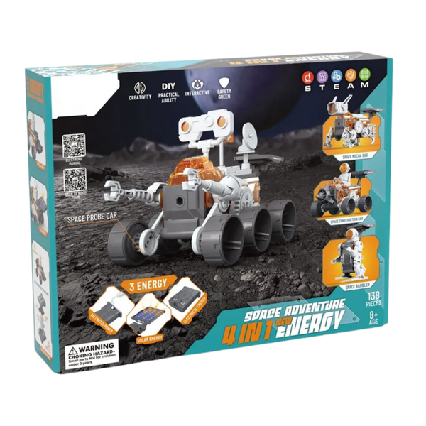 Space Adventure 4-In-1 Stem New Energy Robotic Building Kit