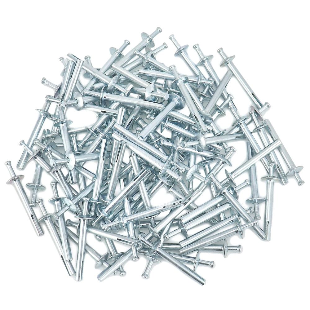 Tool Mushroom Steel Anchor Expansion Hammer Drive Nails Set Of 50