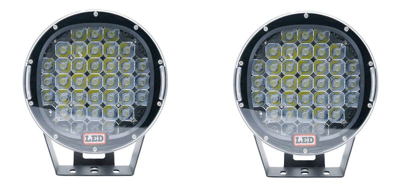 2 Piece 9 Inch 185W LED Spot Work Light For Offroad SUV, 4X4 Bakkie &amp; Truck