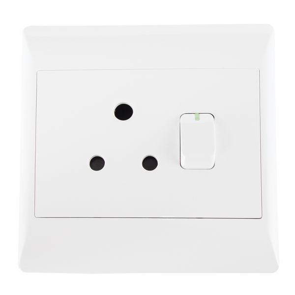 Bright Star 16 Amp Single Plug Socket - 4x4 - Grey or White