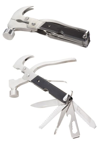 Heavy Duty Handy Mate Multi-Tool with Hammer 12-in-1 &amp; Pouch 2 Pack Bundle