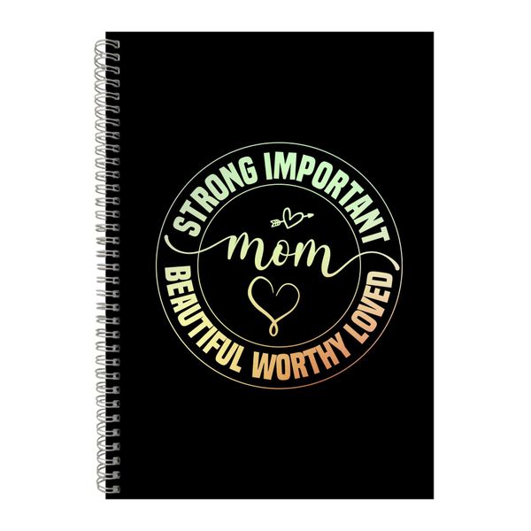 Strong A4 Notebook Pad for Mothers Day Graphic Mom Sayings Present 062