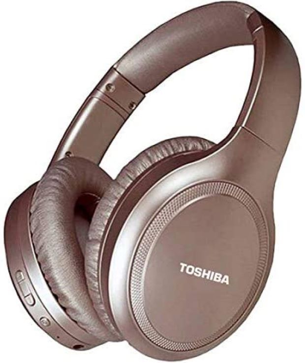 Toshiba Noise Cancelling Bluetooth Headphones Gold Buy Online in