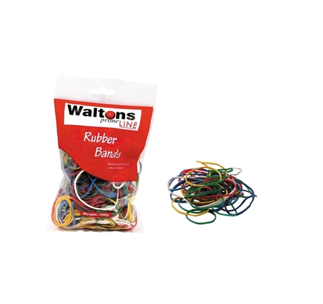 PrimeLine - Colourful Rubber Bands 100g x 3