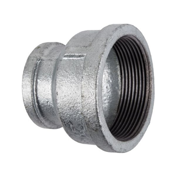 Reducing Socket - Pipe Fittings - Galvanised - 80mm x 40mm - Bulk Pack of 2