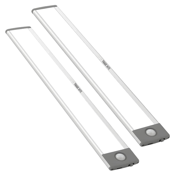 TradeKite LED Under Cabinet Light (Pack of 2) - Mtion Sensor Closet Lights