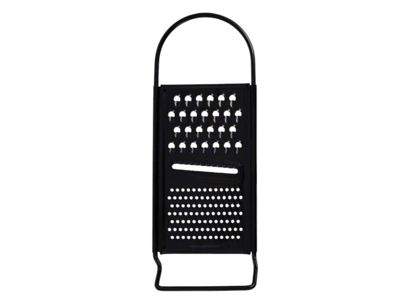 Excellent Houseware Stainless Steel Grater with Black Finish - 29x11x0.5CM
