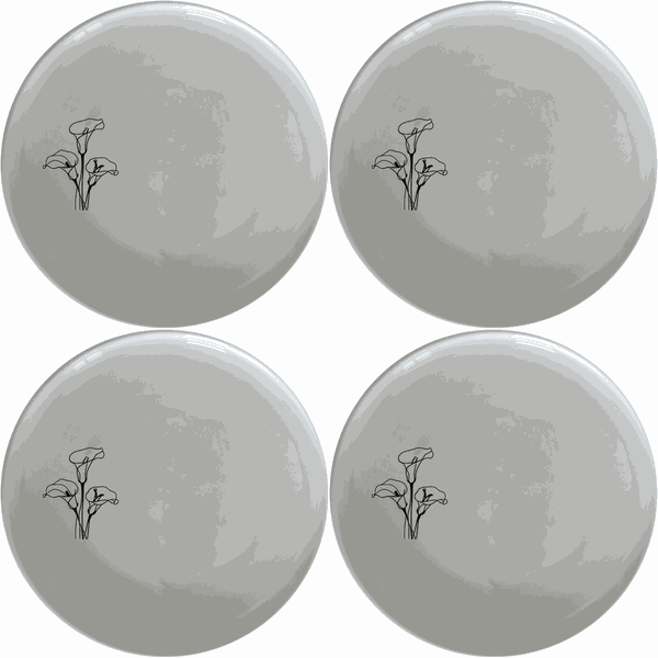 Arum Lilies Side Plate Set of 4 - Range 1