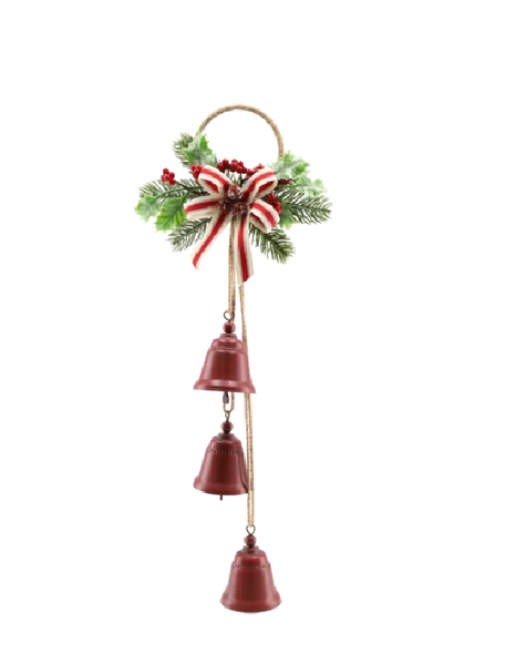 Metal Bells Christmas Door Hanger