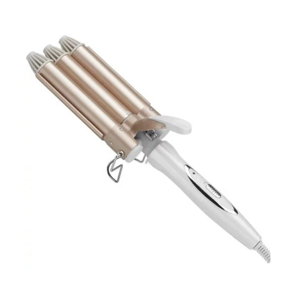 Professional Curling Iron Ceramic Triple Barrel Hair Styler - KM1010