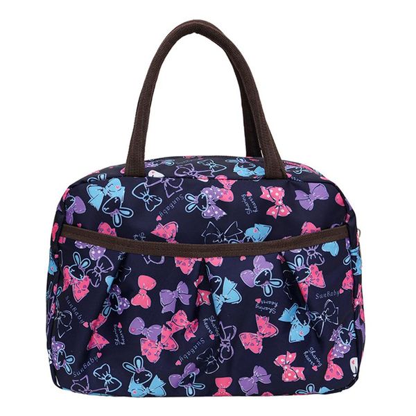 Fashionable large-capacity Oxford cloth bow pattern lunch bag
