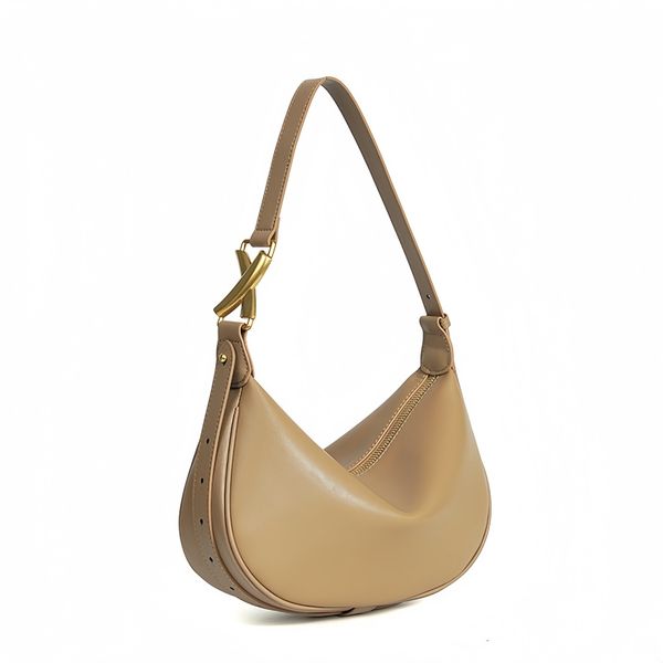 Women's Genuine Leather Crescent Shoulder Bag