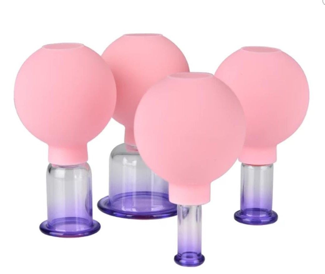 Silicone Vacuum Cupping Glass Massage Body Cups- 4 Piece | Buy Online ...