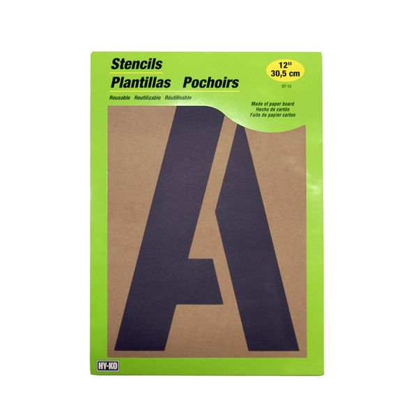 Stencil Figure And Letter - Reusable - 300mm - 2 Pack