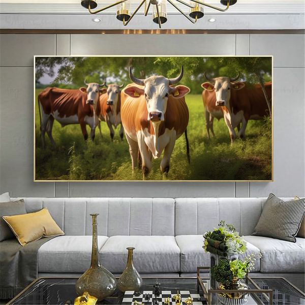 Canvas Wall Decor - Braham Cattle - 0549