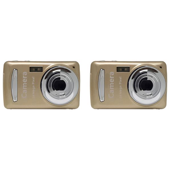 Digital Camera Portable Cameras 16 Million Hd Pixel Compact Golden