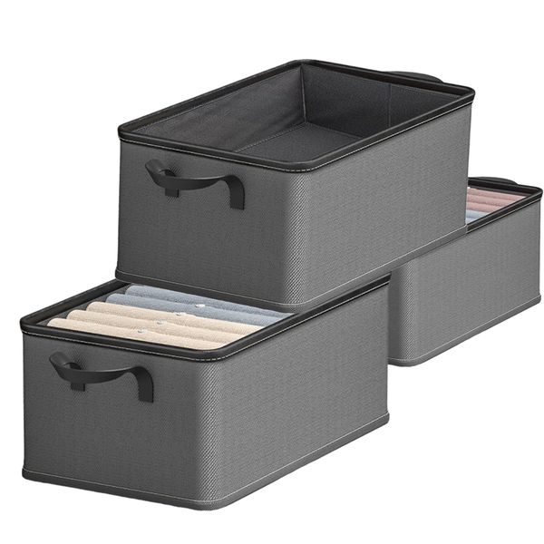 3 Pieces Boxes, Organisers, Clothing Storage Bins, Clothes Organizer Box