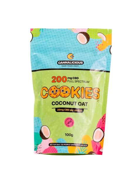 Cannalicious - Coconut Oat 200mg CBD Cookies