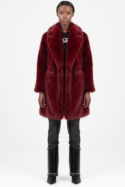 Sissy Boy: QUEEN OF HEARTS FAUX FUR COAT