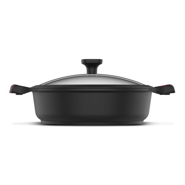 Taurus Pot Cast Aluminium Black 4.1L "Great Moments - Cacerola Baja 28cm
