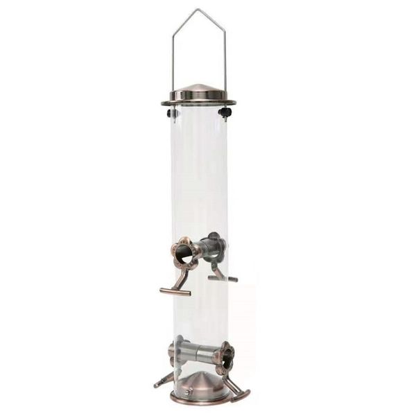 Outdoor Hanging Tube Automatic Wild Bird Feeder