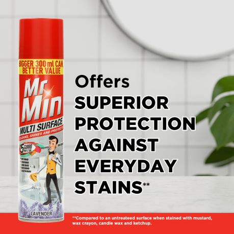 Mr Min 300ml, Multi Surface Cleaner, Furniture Polish, Lavender, Shop  Today. Get it Tomorrow!
