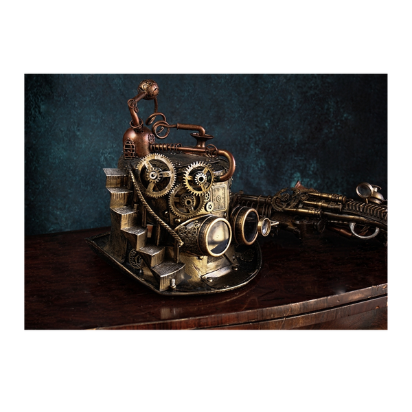 Wall Art Canvas - Steampunk Distilleria Top Hat