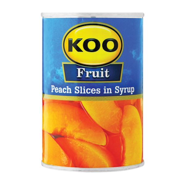 KOO Peach Slices In Syrup 48 x 410g