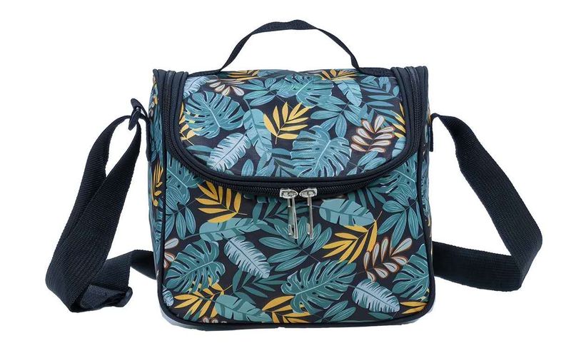 Insulated Cooler Bag Foil Insulated Lunch Bag with Strap - 6L-735-G Leaves