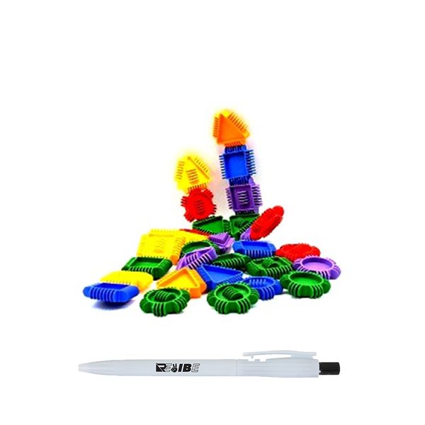 Educational Kid Learning Building Puzzle Gears HL6136 With ReVibe Pen