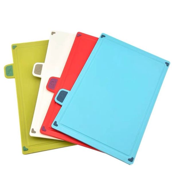 4-Colour Coded Cutting Board Index Set With Storage Case